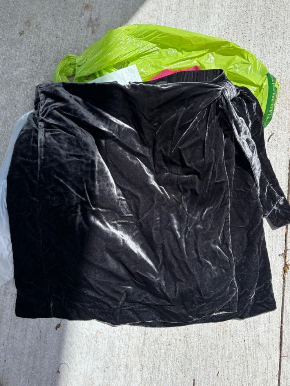 Ann Taylor Velvet Wrap Skirt